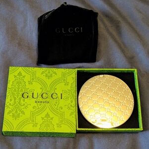 NEW GWP - GUCCI DOUBLE COMPACT MIRROR - SILVER